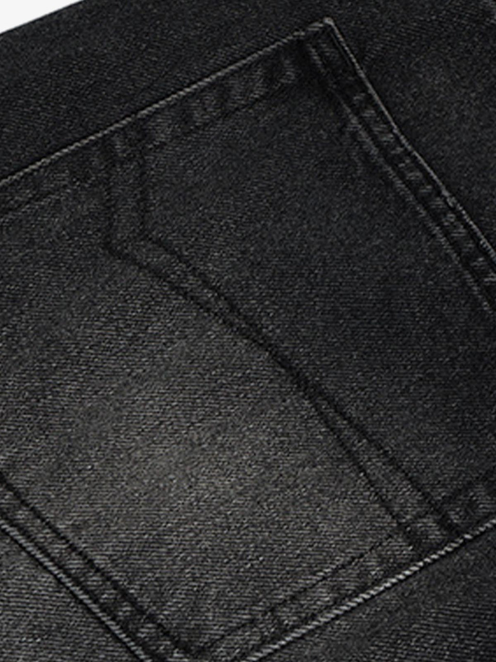 Distressed Drawstring Knee-Length Washed Baggy Jeans