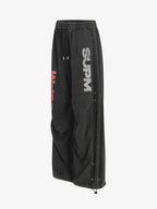 Street Washed Mottled Rivet Letter Print Baggy Sweatpants