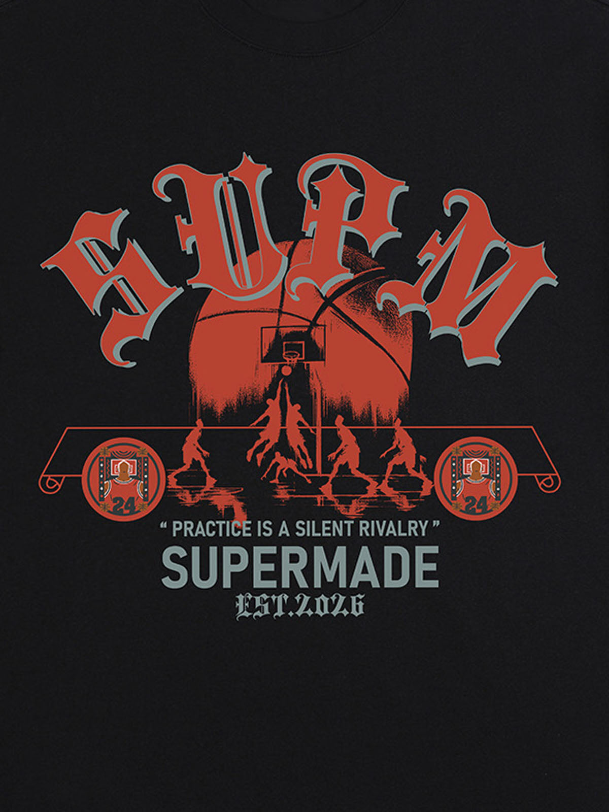 SUPM Slogan Graphic Retro Streetwear T-Shirt