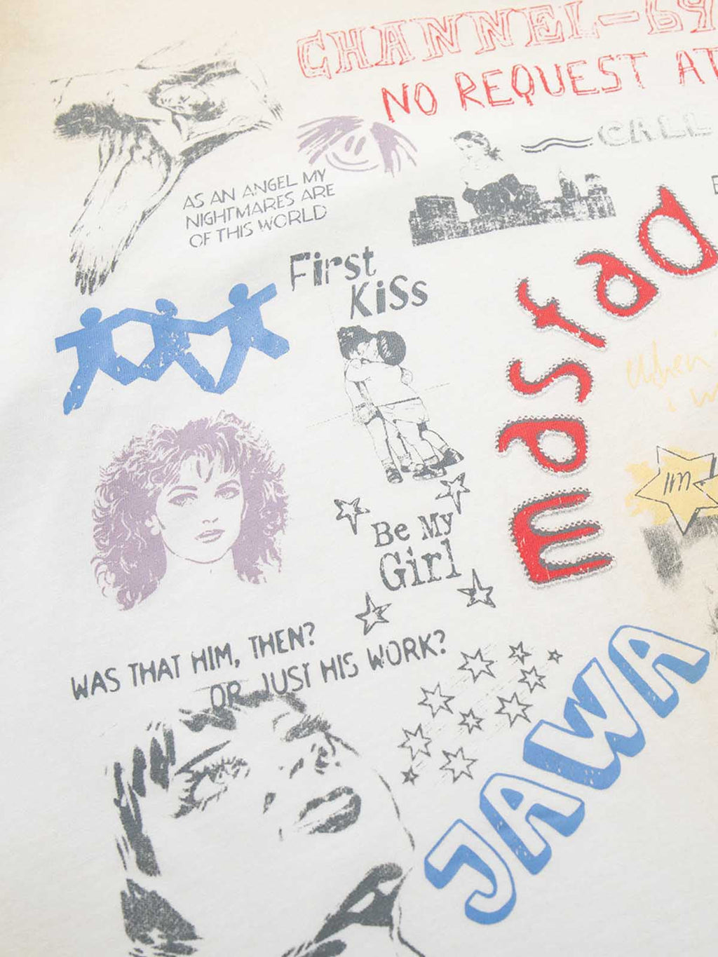Graffiti Collage Mixed Graphic T-Shirt