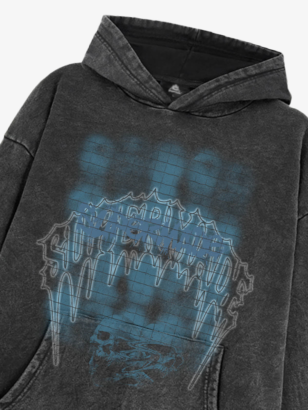 Gothic Skull Graphic Hoodie