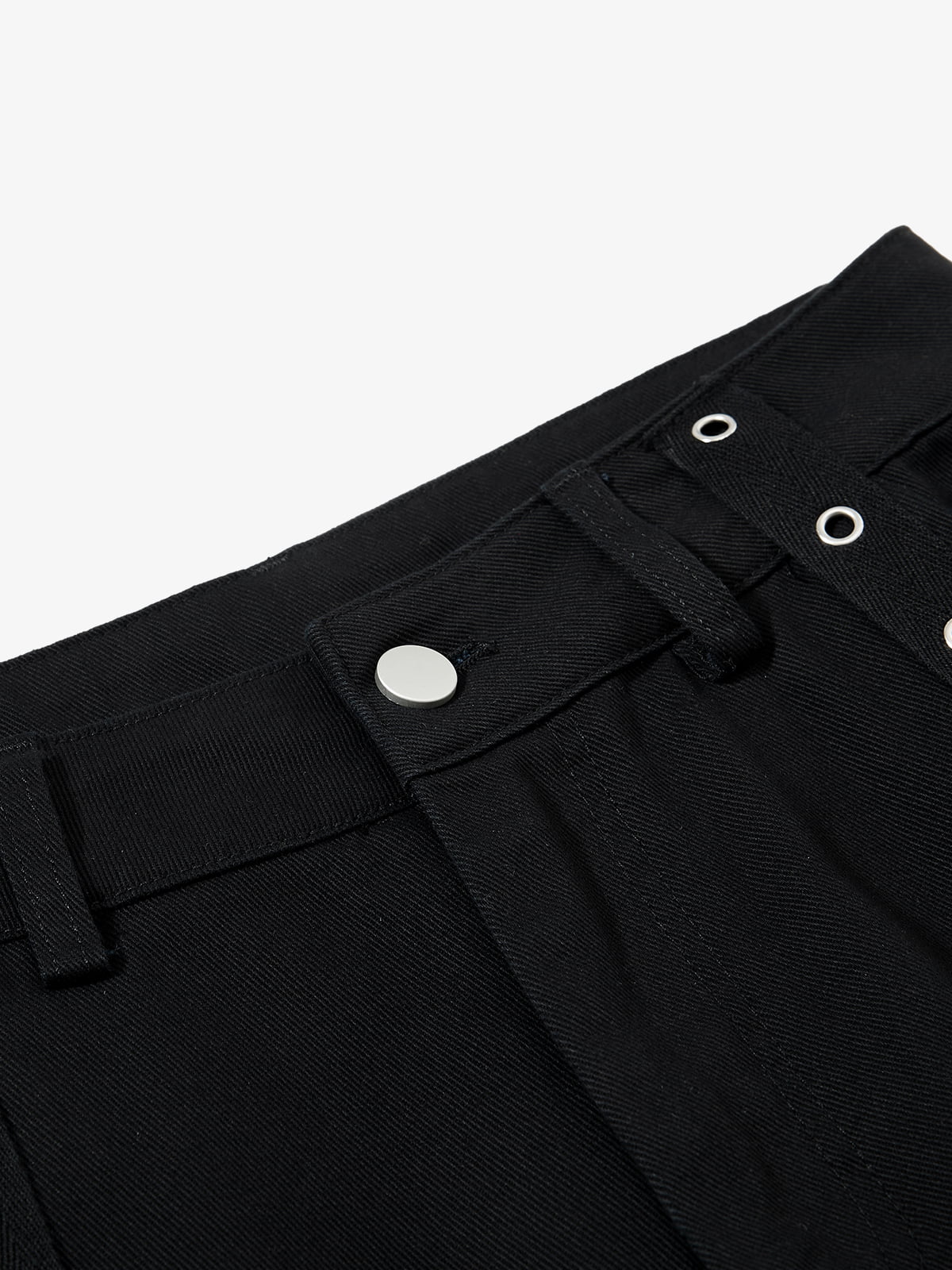 Gothic Graphic Eyelet Strap Pants