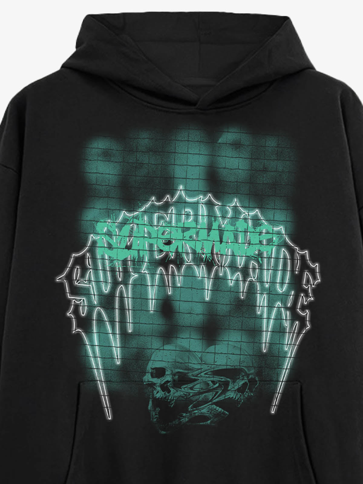 Gothic Skull Graphic Hoodie