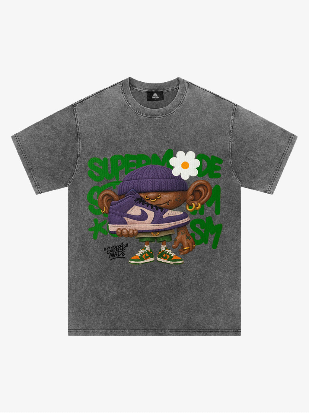 Street Cartoon Sneaker Graffiti Sneaker T-shirt