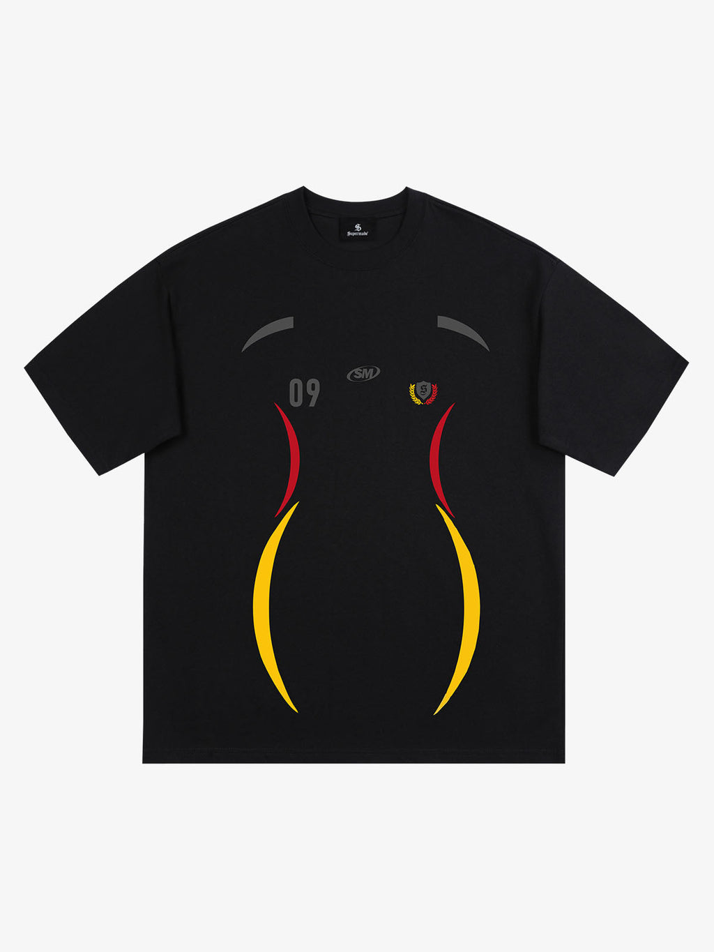 Retro 09 Graphic Crest Print T-Shirt