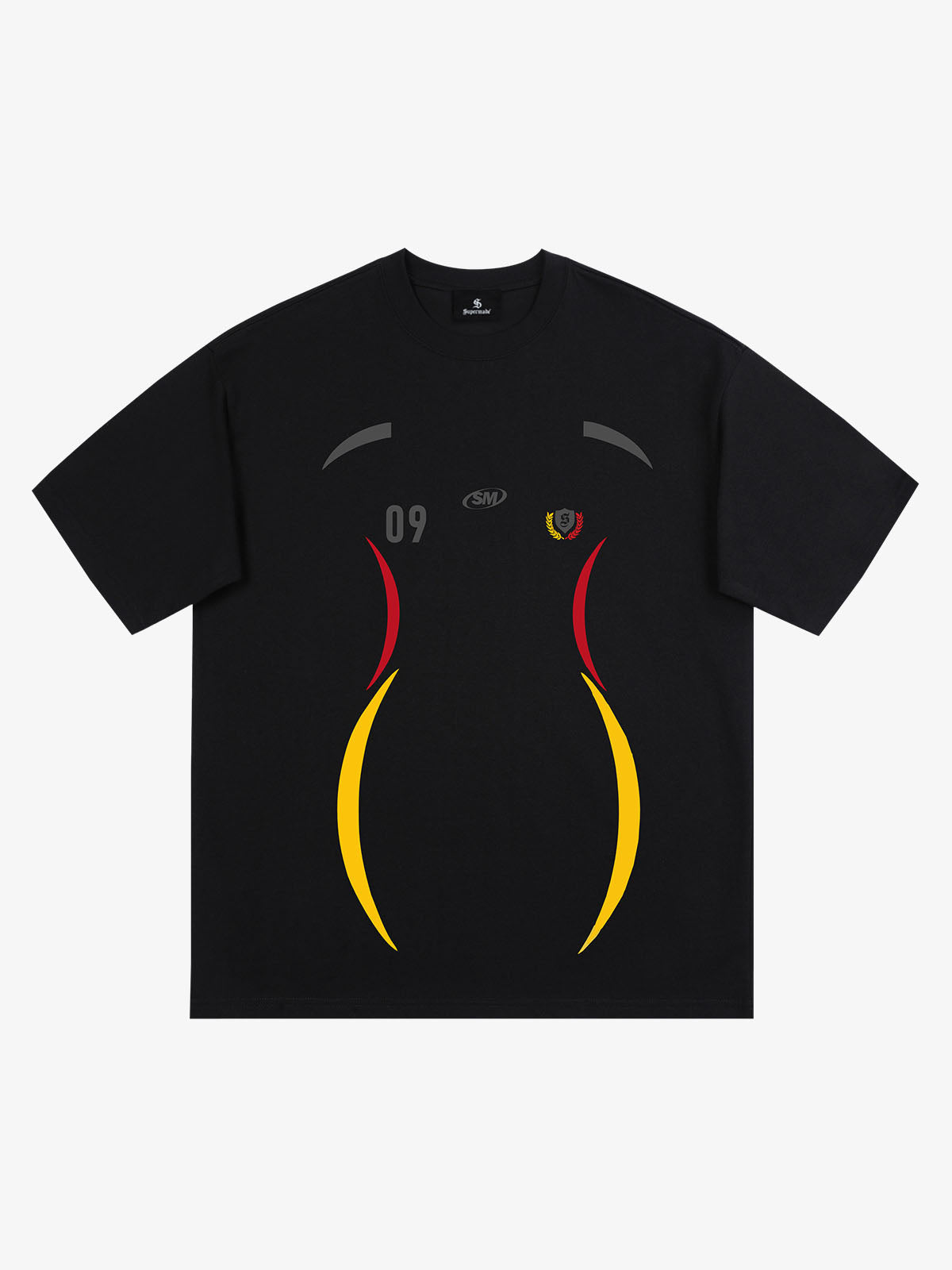 Retro 09 Graphic Crest Print T-Shirt