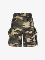 Camouflage Cotton Cargo Multi Pocket Jorts