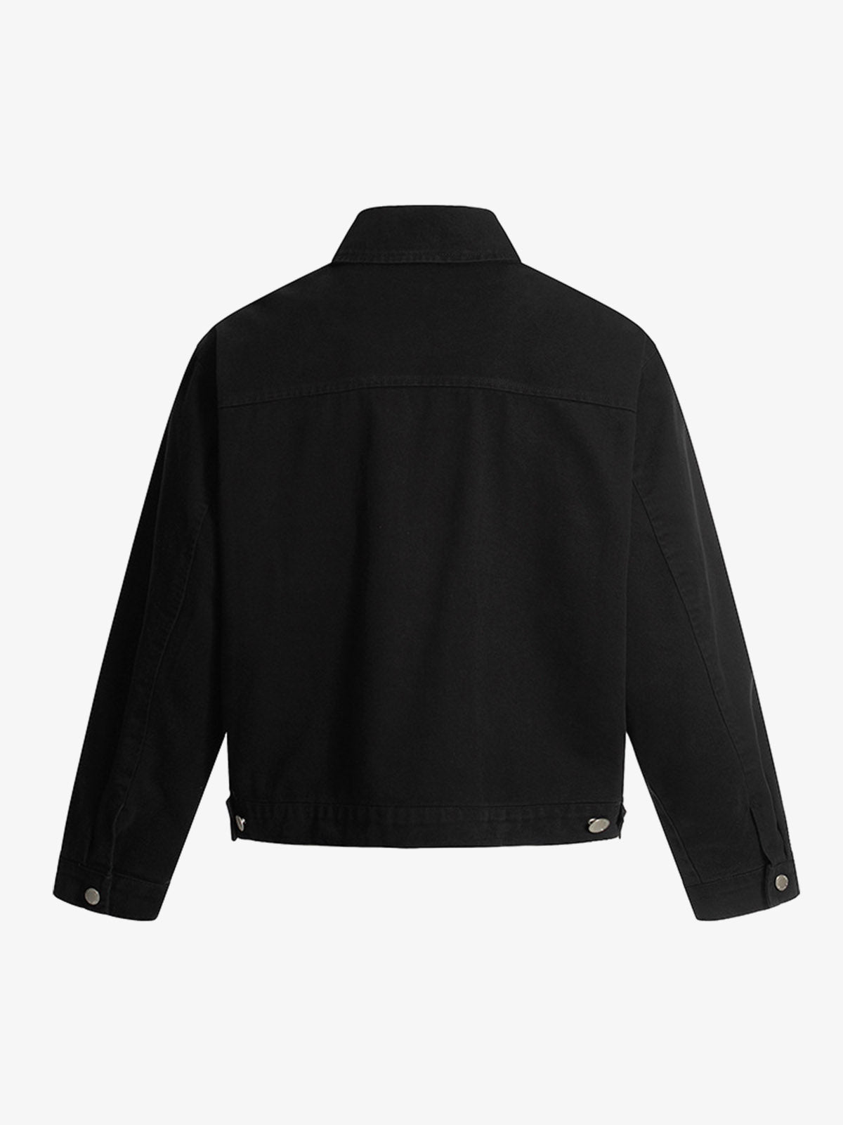 Panel Construction Button-Up Workwear Jacket