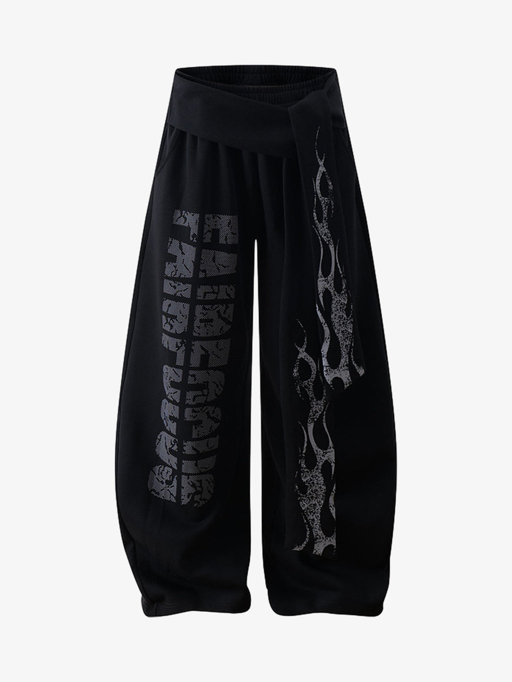 Dark Street Letter Flame Sweatpants