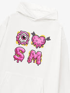 Street Dripping Letter Eyeball Graffiti Hoodie