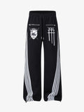 Crest & Sword Graphic Side Stripe Sweatpants