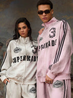 precipice Vintage Distressed NO.3 Stand Collar Tracksuit - 2591