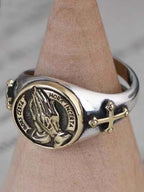 Praying Hands Signet Ring