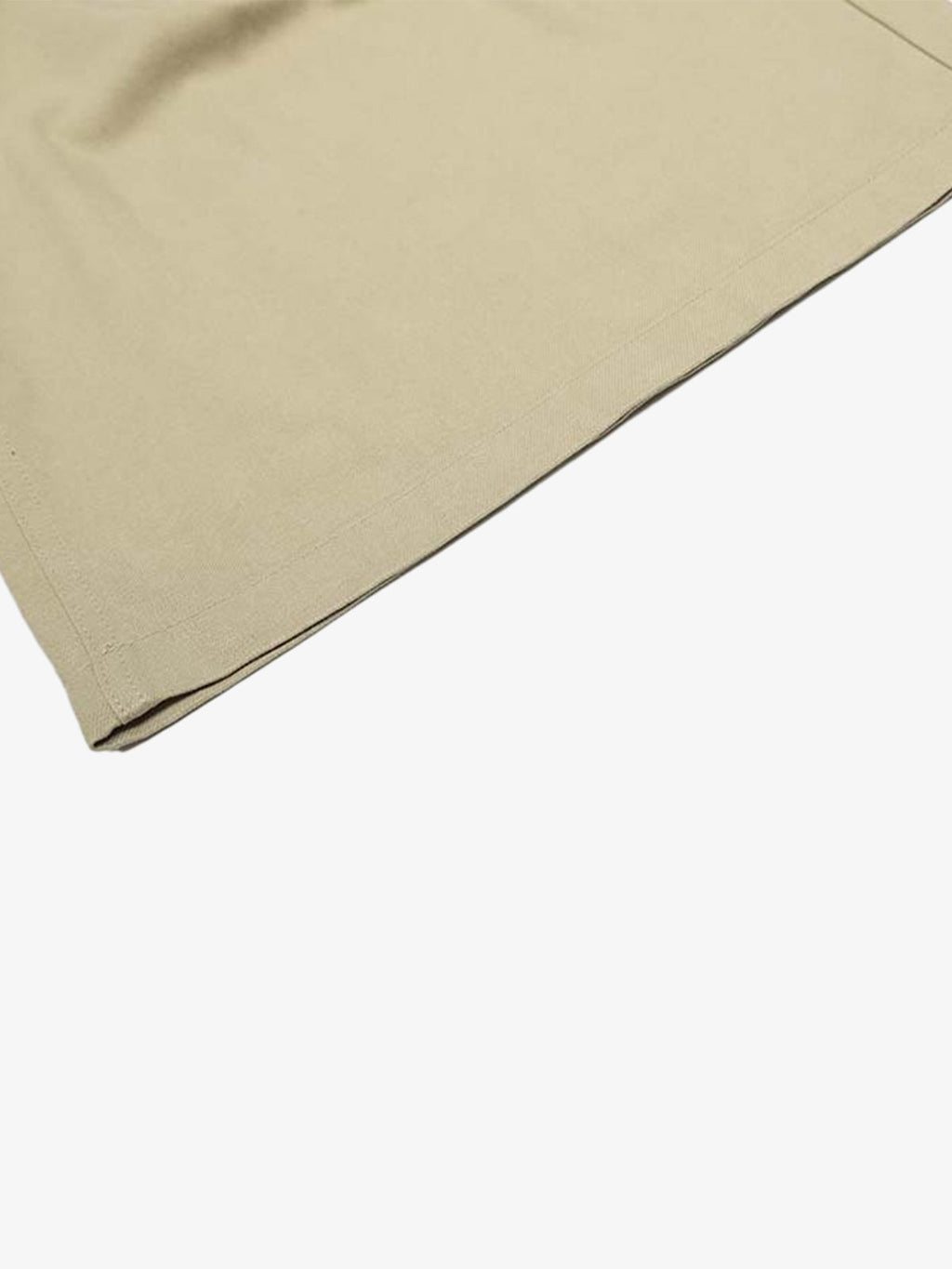 Cotton Pleated Wide Leg Jorts