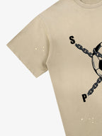 Chained Soccer Ball Graphic T-Shirt