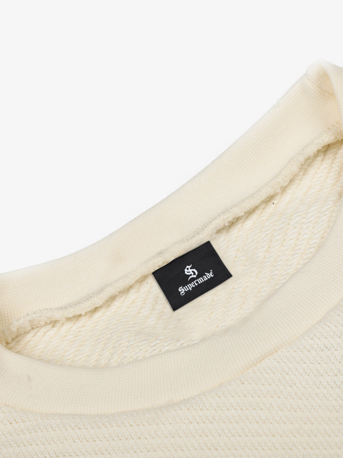 Raw Hem Clean-Fit Crew Neck Pullover