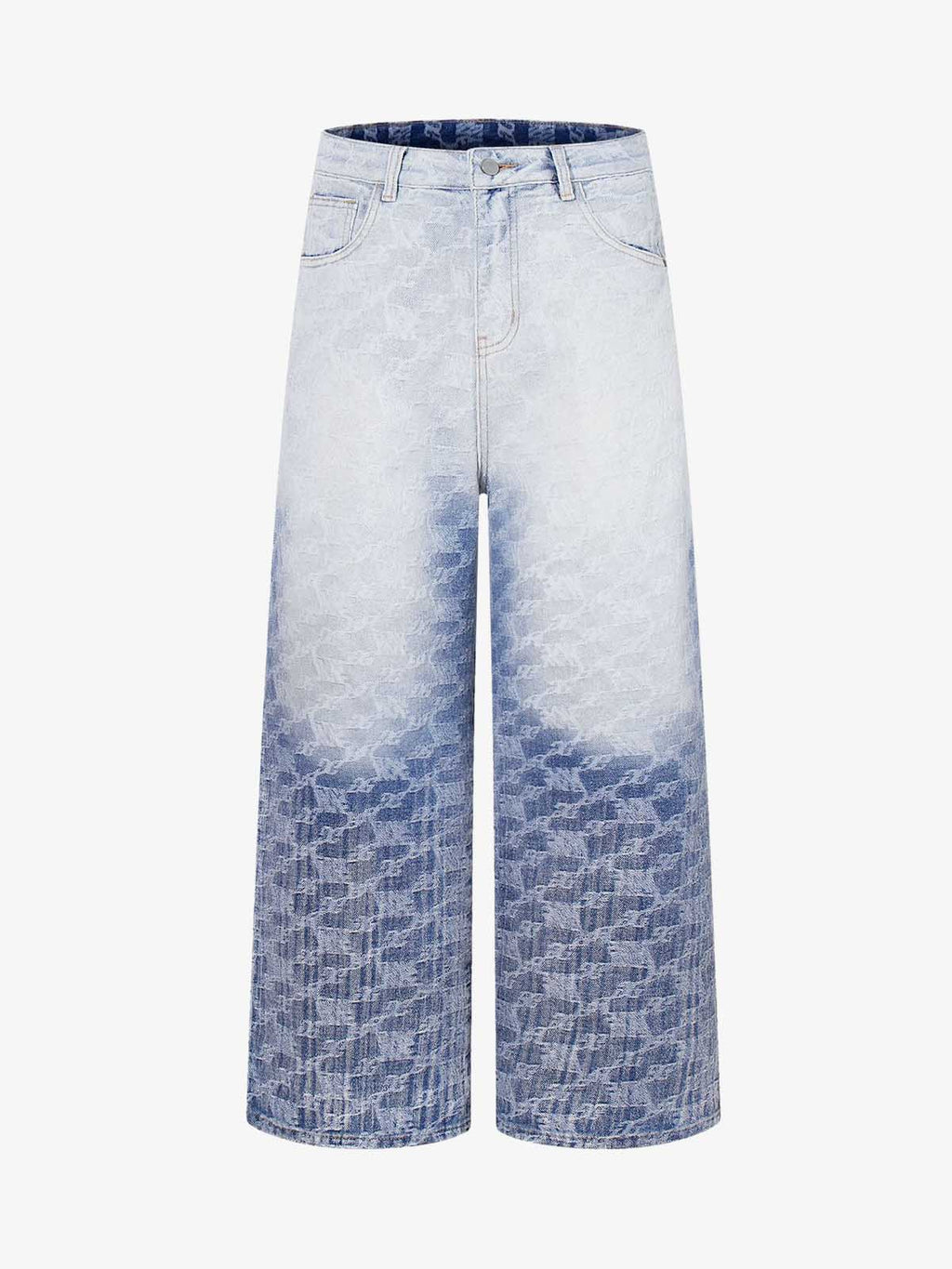 Gradient Wash Jacquard Denim Jeans