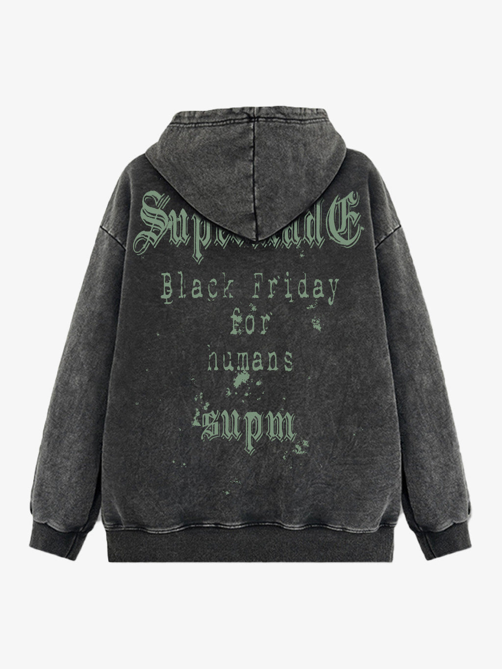 Gothic Skull Spider Web Graphic Hoodie