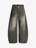 Vintage Faded Wide Barrel Jeans