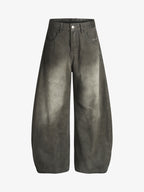 Vintage Faded Wide Barrel Jeans
