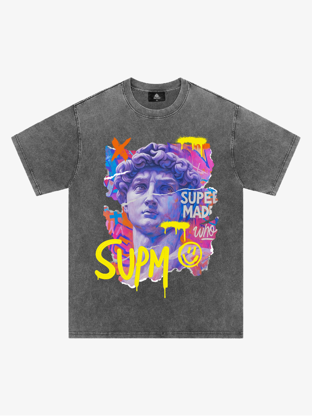 David Sculpture Vibrant Graffiti Art T-Shirt