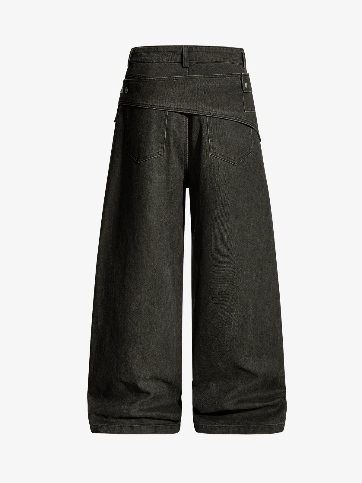 Street Detachable Belt Baggy Pants