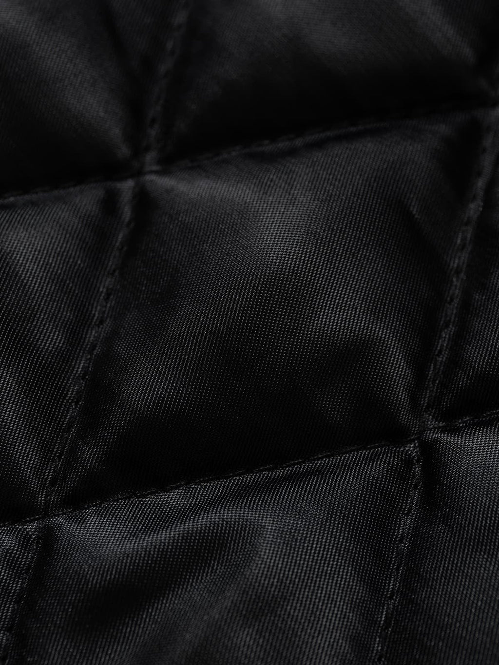 Vintage Detachable Fur Collar Quilted Leather Jacket - 2523