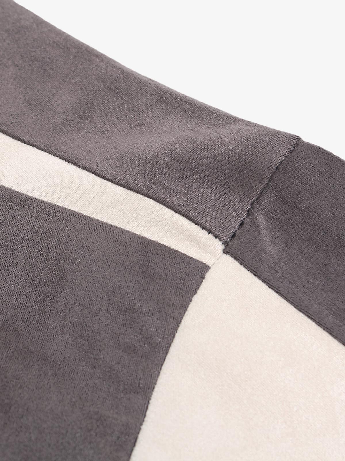 Jersey Deconstructed Contrast Color Stitching Print T-shirt - 2407