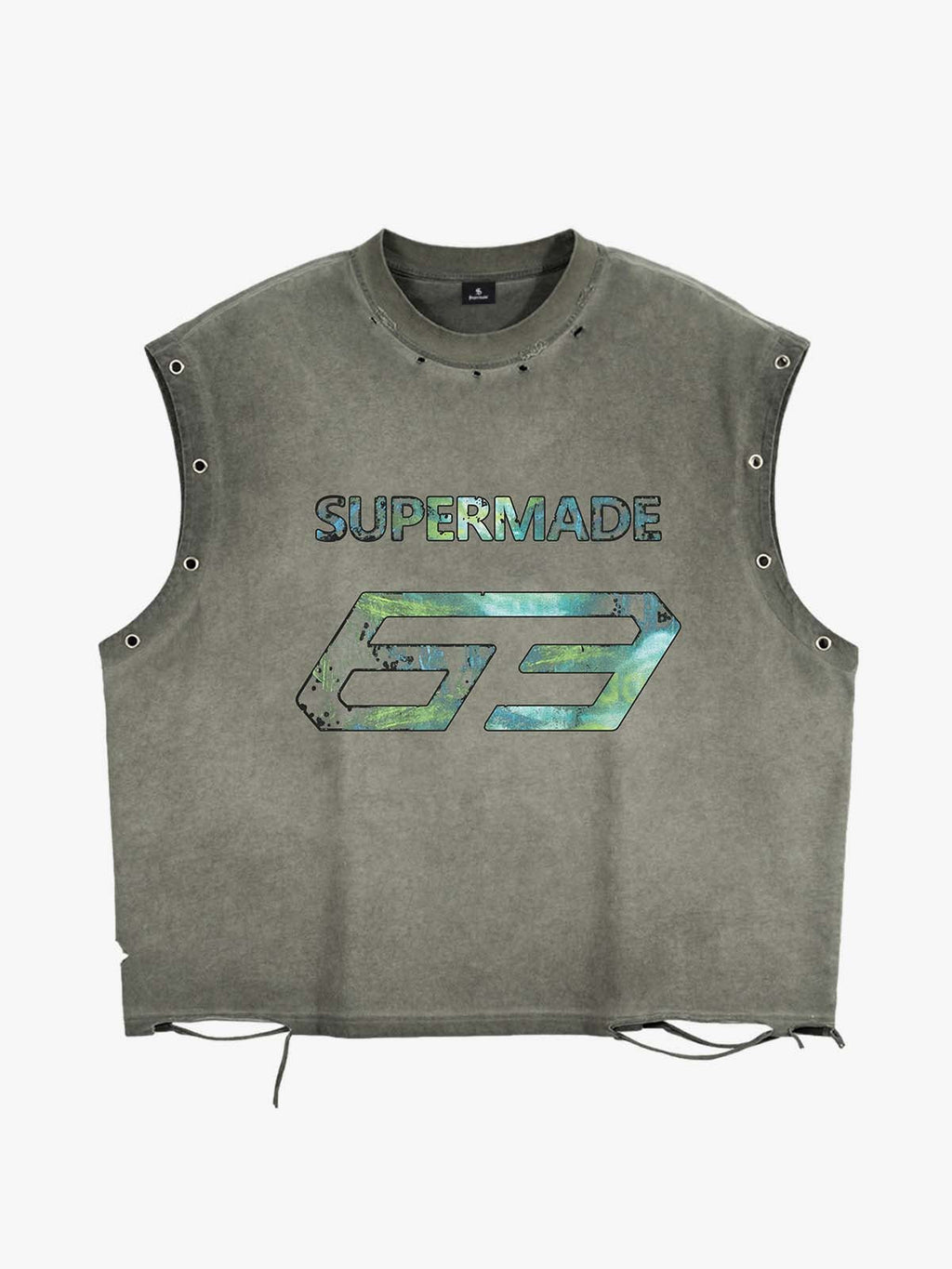 Vintage Washed 63 Graphic Sleeveless T-Shirt