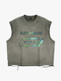 Vintage Washed 63 Graphic Sleeveless T-Shirt