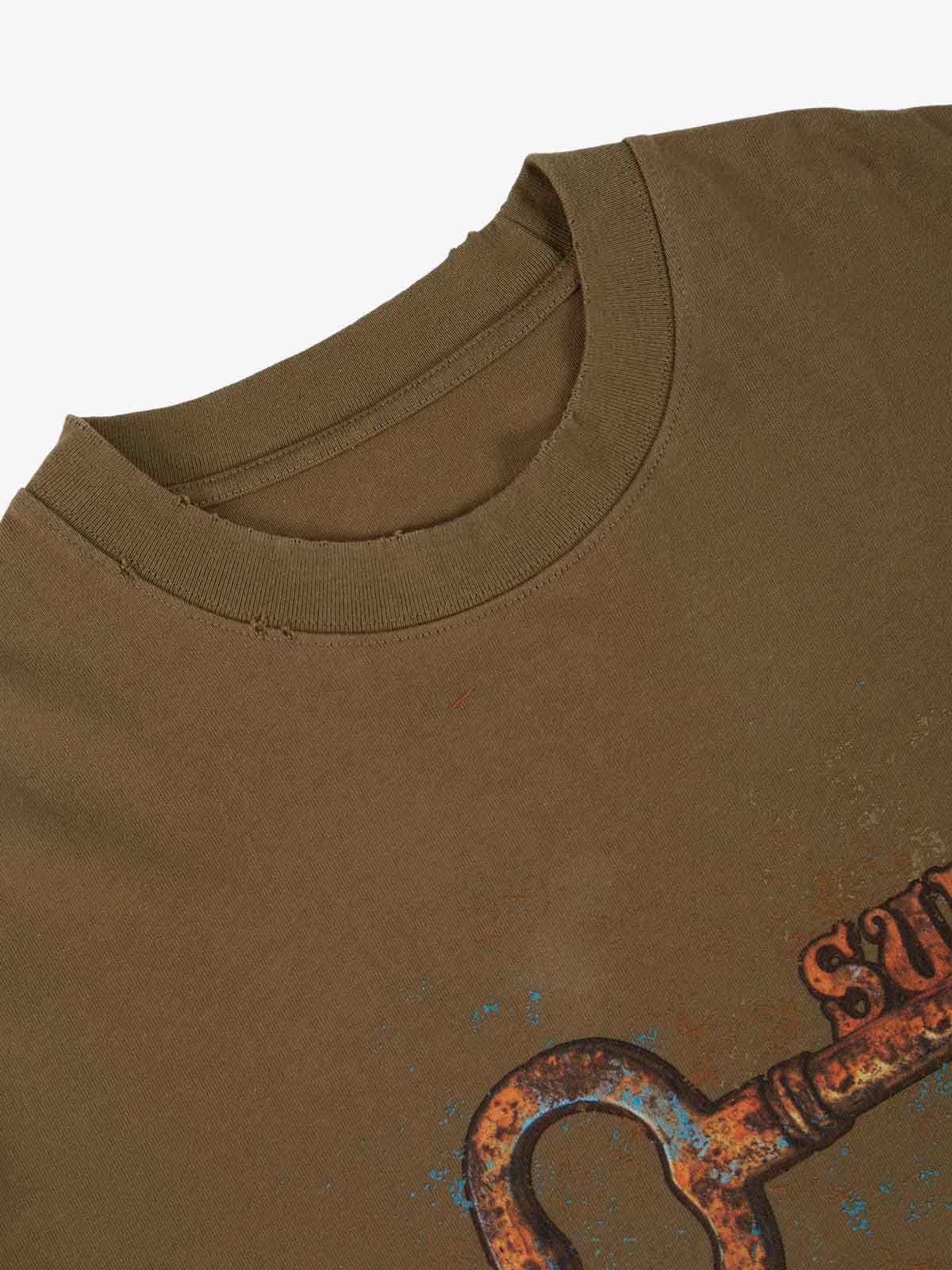 precipice Rusty Metal Key Print T-Shirt