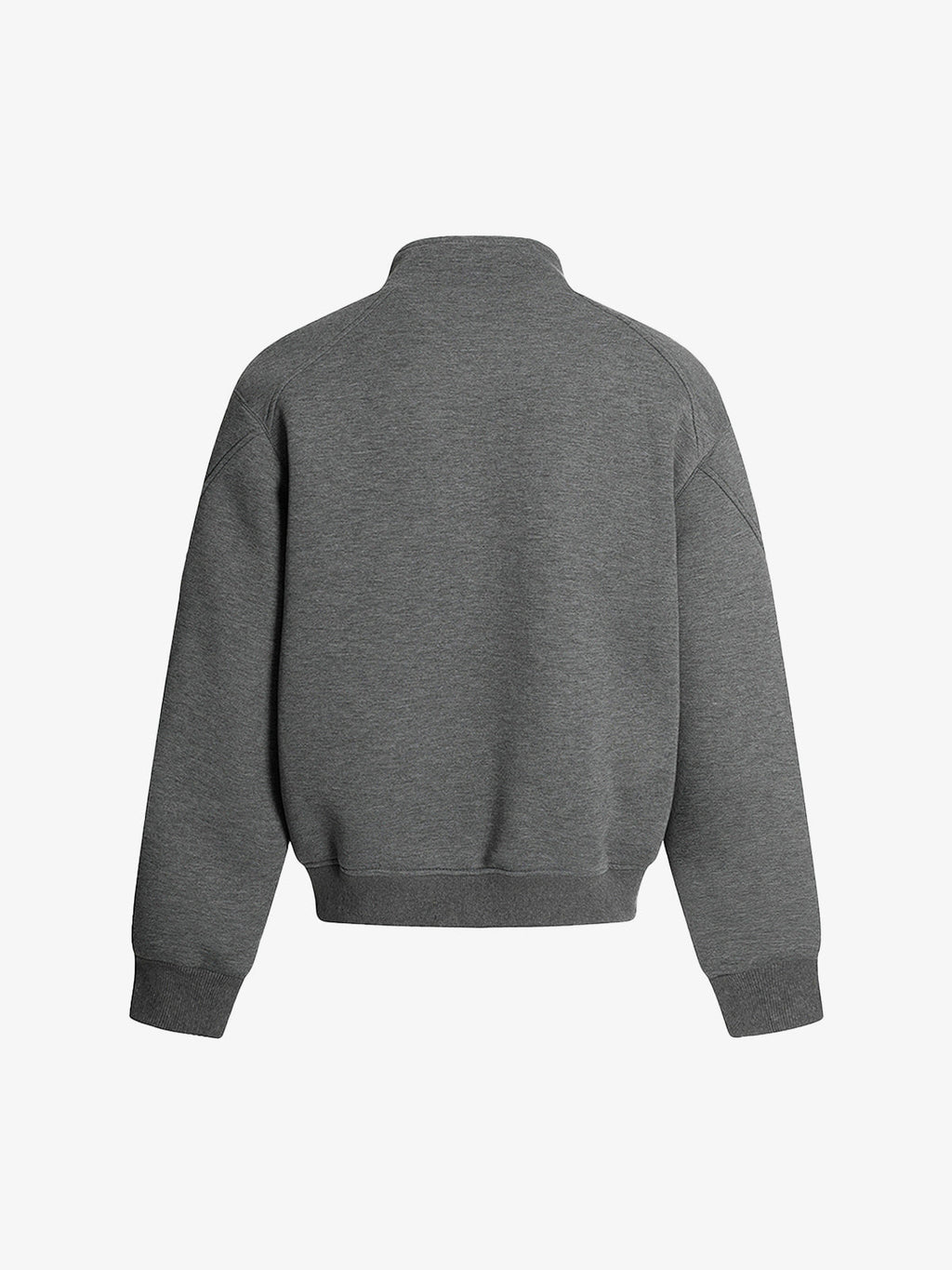 Panel Cut Stand Collar Zip Up Jacket