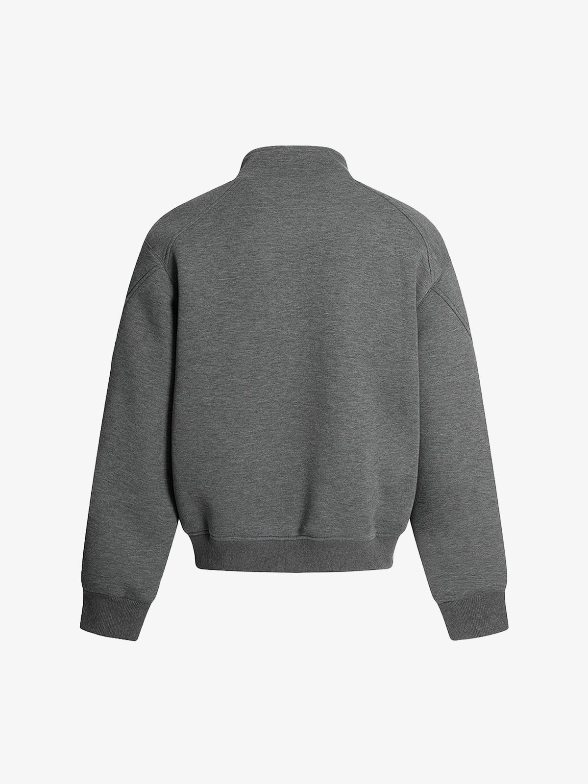Panel Cut Stand Collar Zip Up Jacket