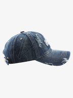 1989 Embroidery Distressed Denim Baseball Cap