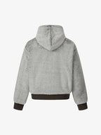 Retro Reversible Fleece Lined Zip-up Hooded Jacket