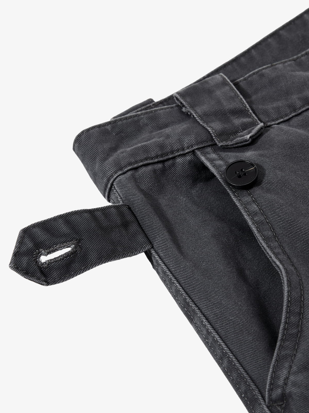 Vintage Washed Multi-Pocket Adjustable Strap Flare Cargo Pants