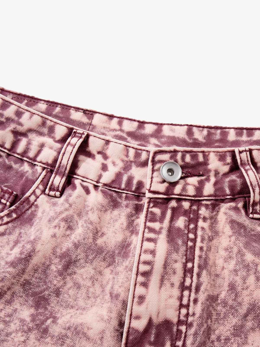 Purple Tie-Dye Finish Acid Wash Jeans