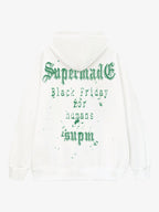 Gothic Skull Spider Web Graphic Hoodie
