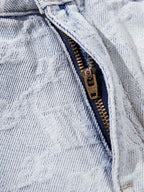 Gradient Wash Jacquard Denim Jeans