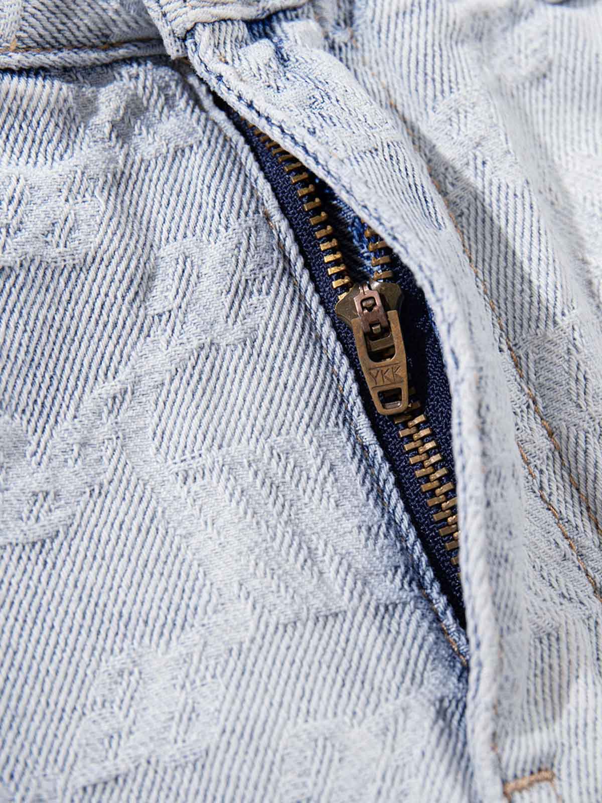 Gradient Wash Jacquard Denim Jeans