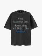 Washed Text Graphic T-Shirt
