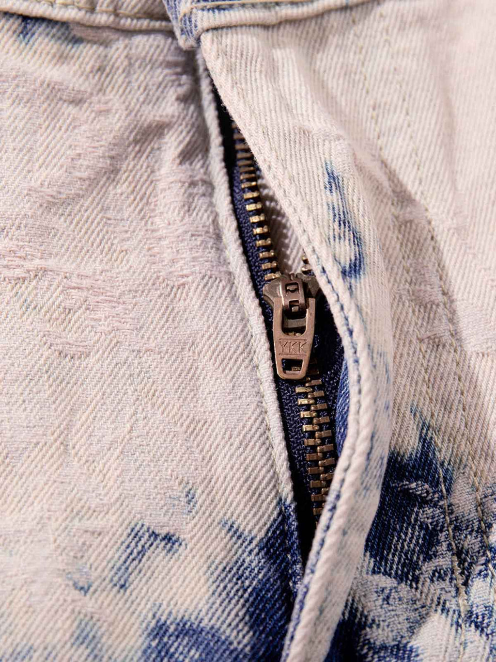 Vintage Ombré Acid Wash Wide-Leg Jeans