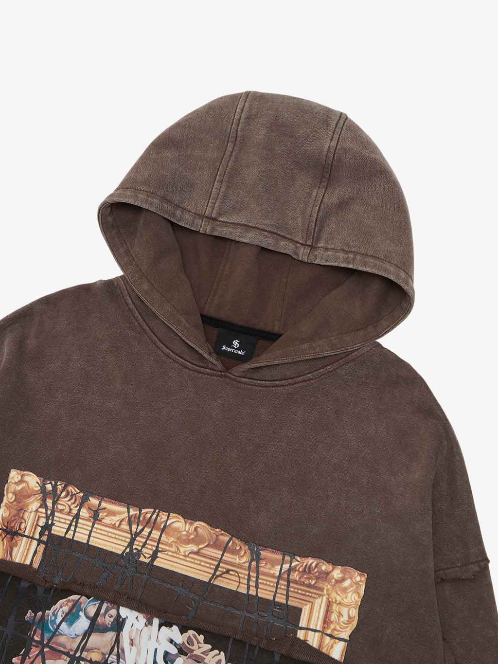Distressed Thorn Destruction Painting Hoodie