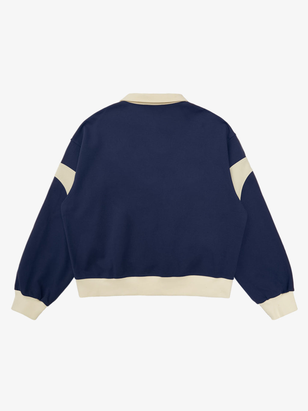 Original Racing Style Print Lapel Sweatshirt