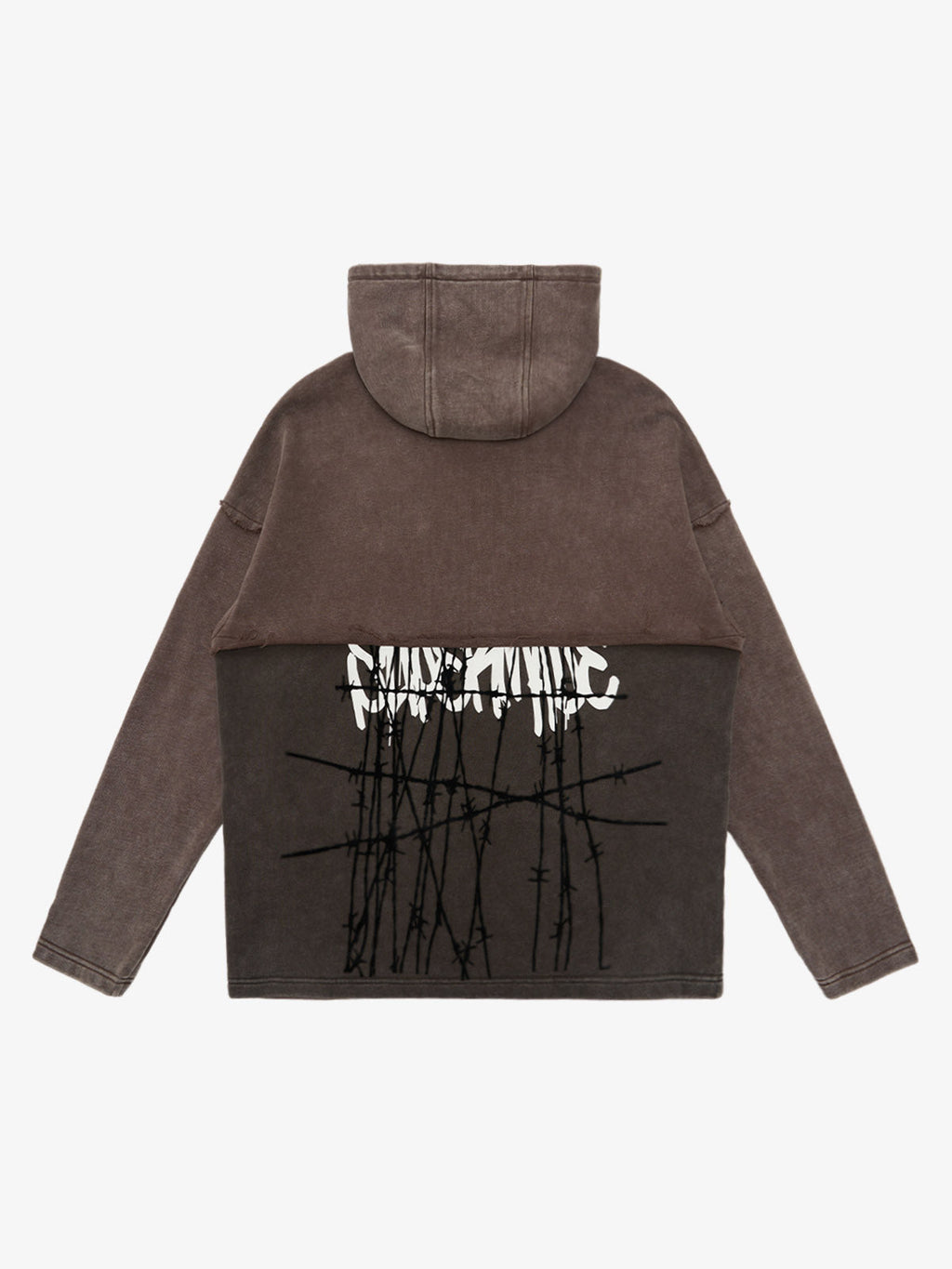 Distressed Thorn Destruction Painting Hoodie