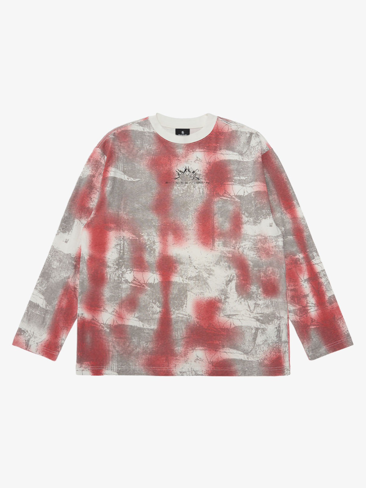 Street Dirty Bye Gradient Design Long-Sleeved T-Shirt
