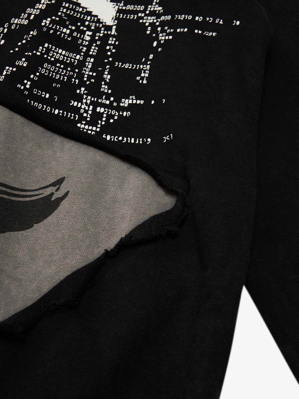 Distressed Electronic Exorcist Print Hoodie