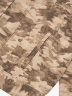 Camouflage Multi-Pocket Work Denim Jacket