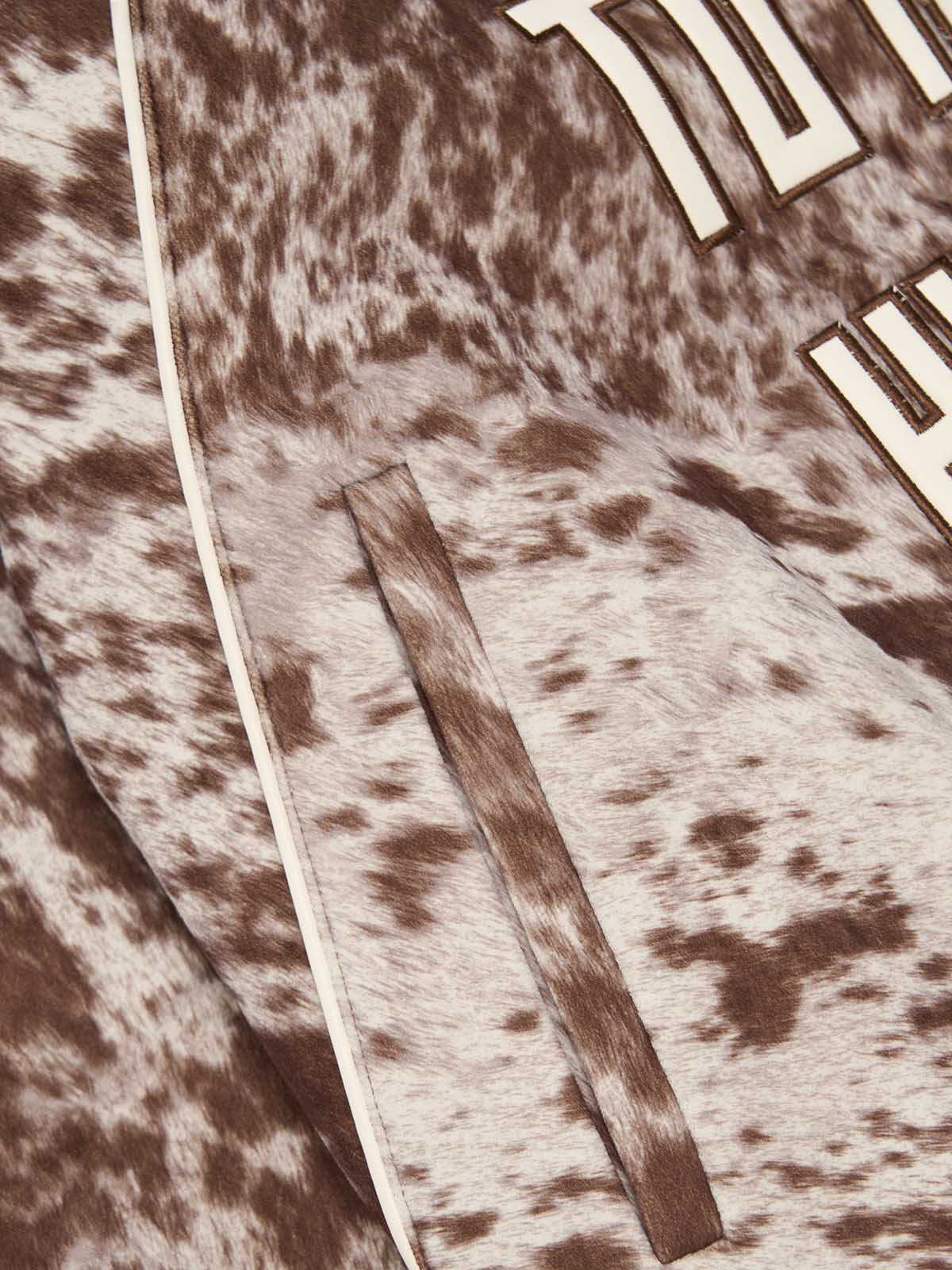 Retro Statement Snow Leopard Fleece Jacket