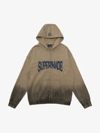 precipice Thorn Embroidery Zip Hoodie